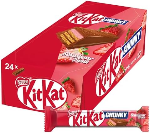 KitKat Chunky Strawberry Fiesta Multipack 24pc