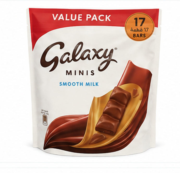 Galaxy Minis Smooth Milk Value Pack (17 bars)